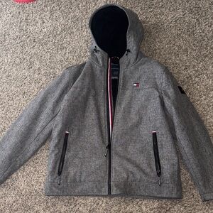 Tommy Hilfiger Charcoal Hooded Windbreaker